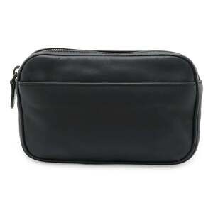 BOTTEGA VENETA Black Leather Intrecciato Pouch